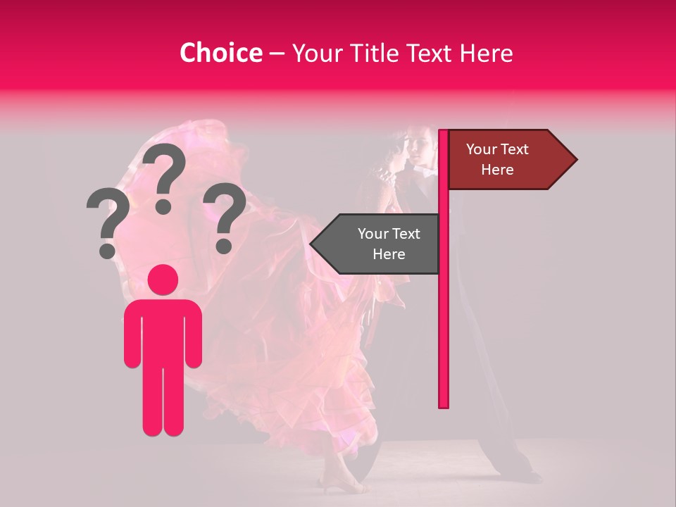 A Man And A Woman Dancing In A Dance Pose PowerPoint Template
