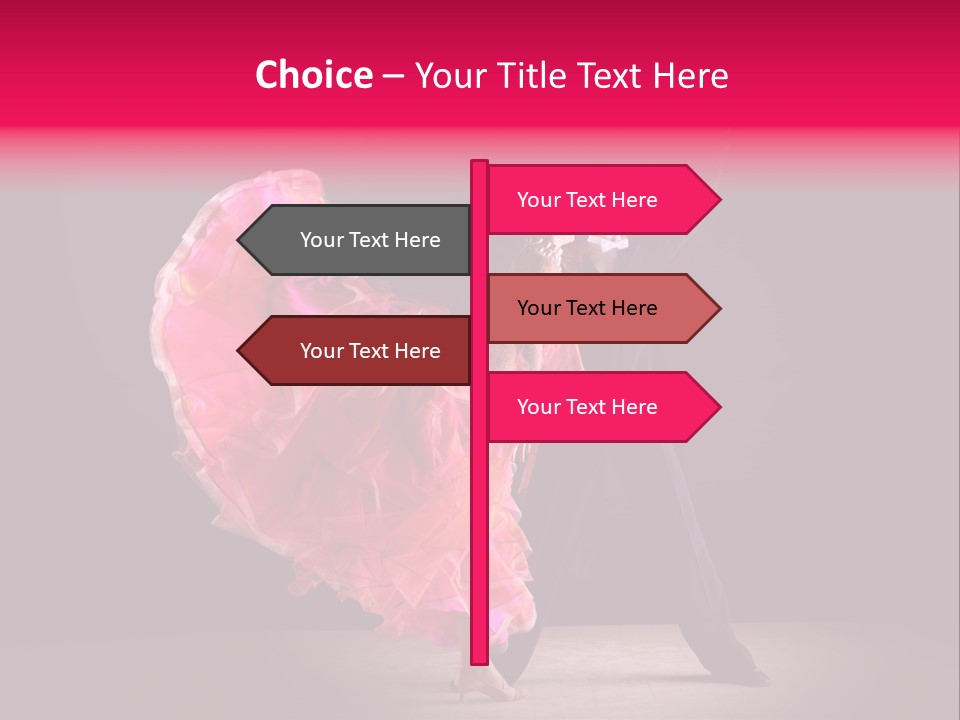 A Man And A Woman Dancing In A Dance Pose PowerPoint Template