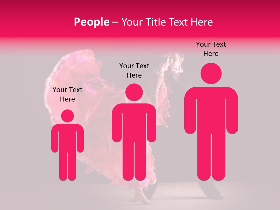 A Man And A Woman Dancing In A Dance Pose PowerPoint Template