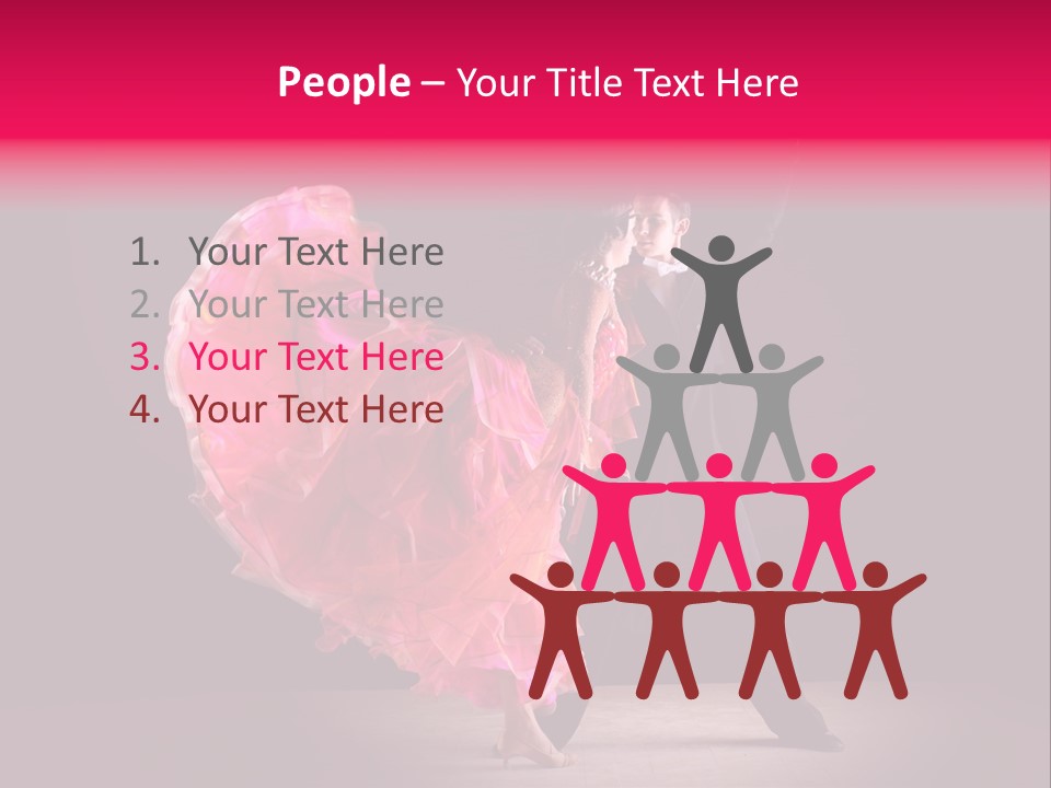 A Man And A Woman Dancing In A Dance Pose PowerPoint Template