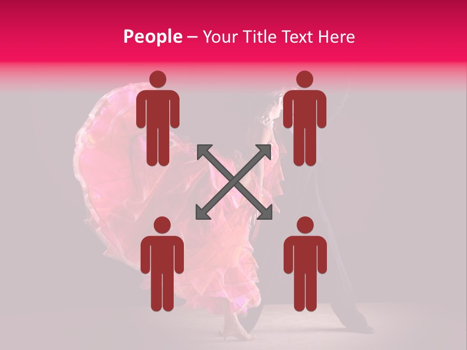 A Man And A Woman Dancing In A Dance Pose PowerPoint Template