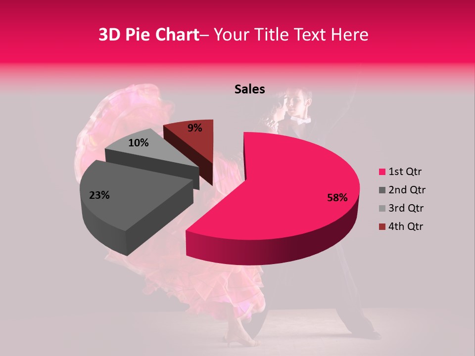 A Man And A Woman Dancing In A Dance Pose PowerPoint Template