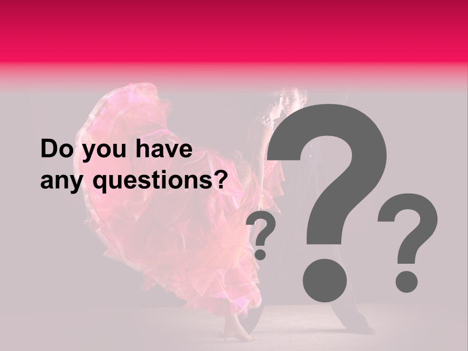 A Man And A Woman Dancing In A Dance Pose PowerPoint Template