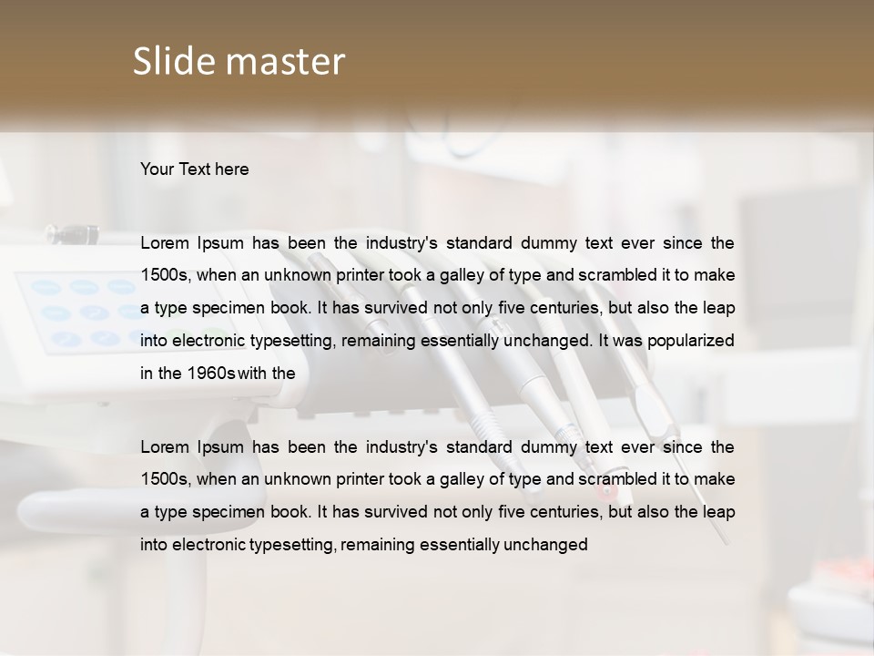 A Medical Powerpoint Presentation With Medical Equipment PowerPoint Template