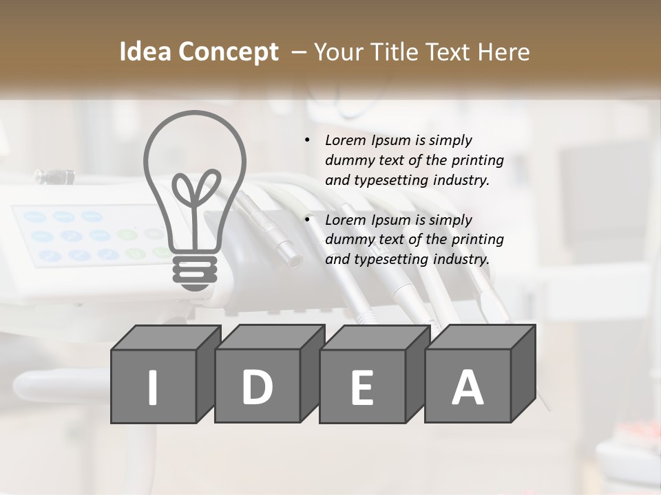 A Medical Powerpoint Presentation With Medical Equipment PowerPoint Template