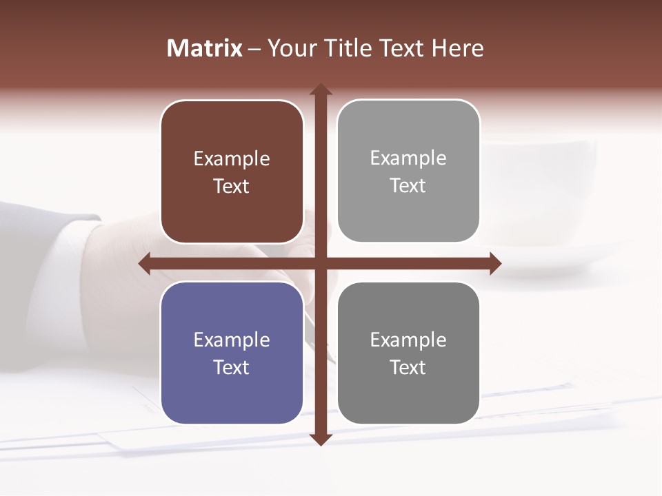 A Person Writing On A Piece Of Paper With A Pen PowerPoint Template