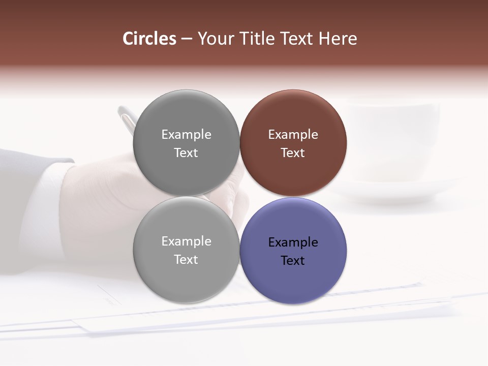 A Person Writing On A Piece Of Paper With A Pen PowerPoint Template