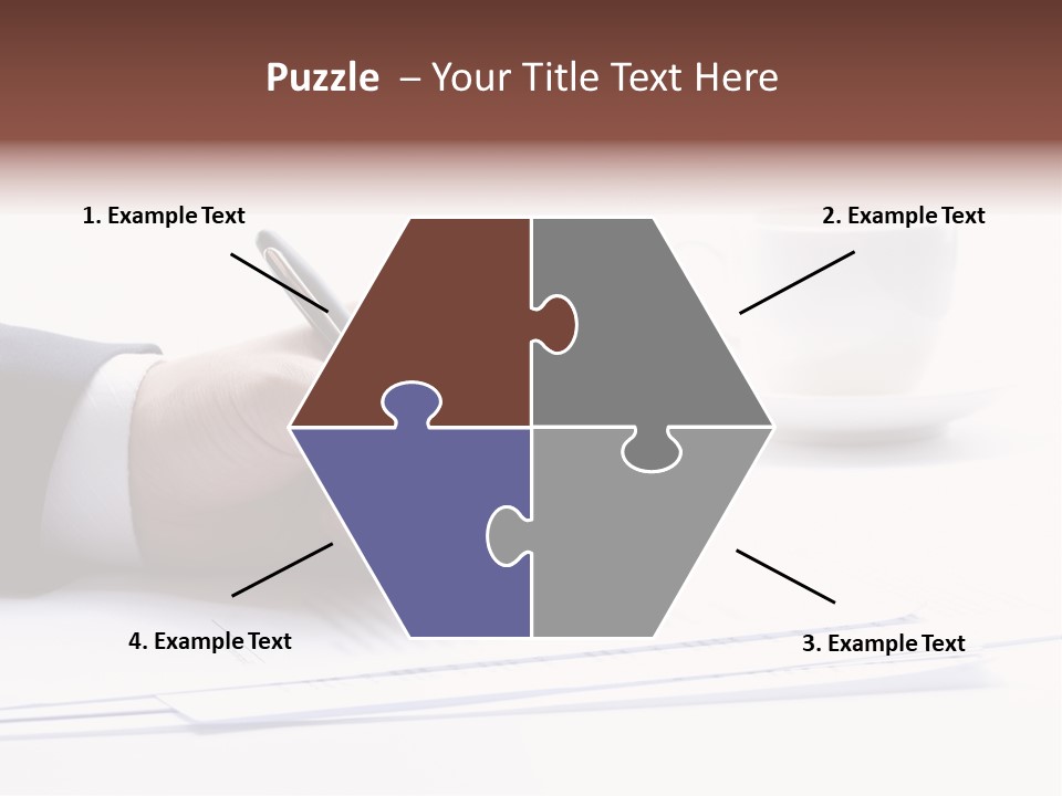 A Person Writing On A Piece Of Paper With A Pen PowerPoint Template