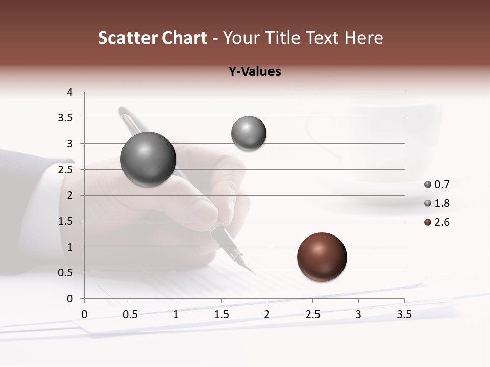 A Person Writing On A Piece Of Paper With A Pen PowerPoint Template