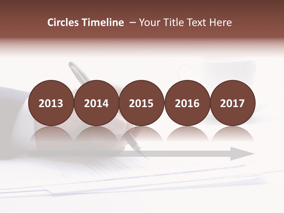 A Person Writing On A Piece Of Paper With A Pen PowerPoint Template