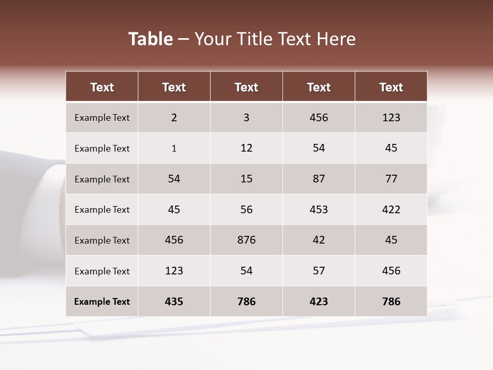 A Person Writing On A Piece Of Paper With A Pen PowerPoint Template