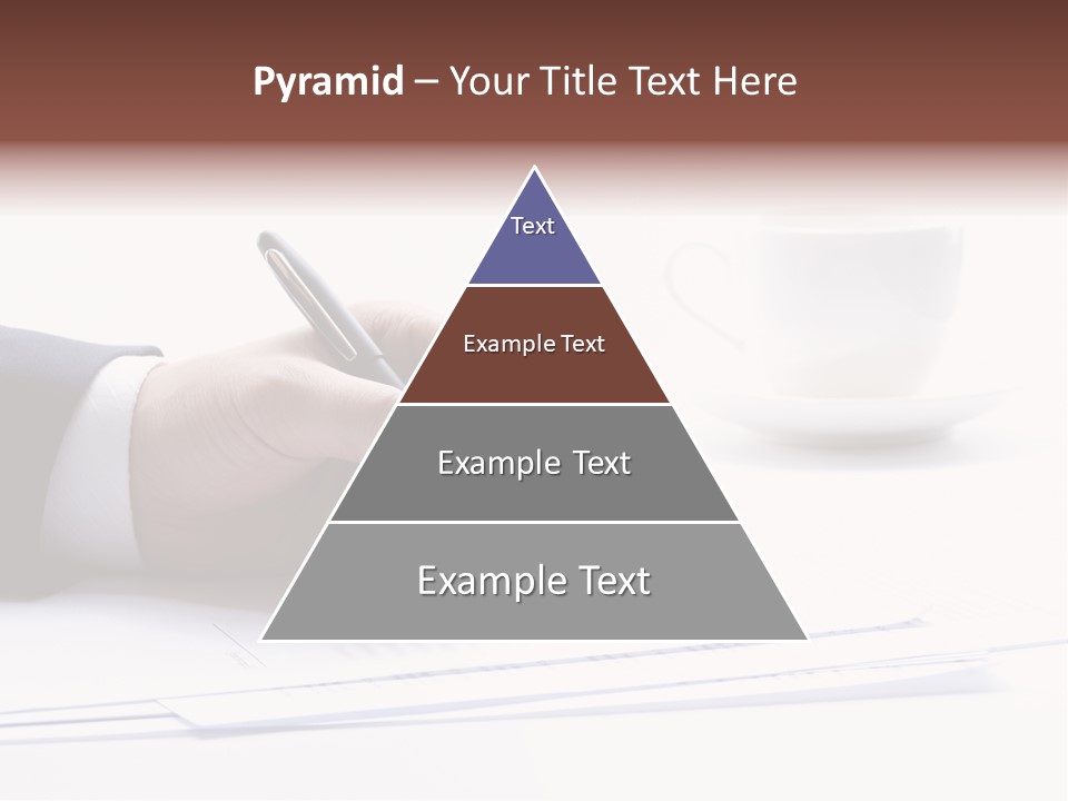 A Person Writing On A Piece Of Paper With A Pen PowerPoint Template