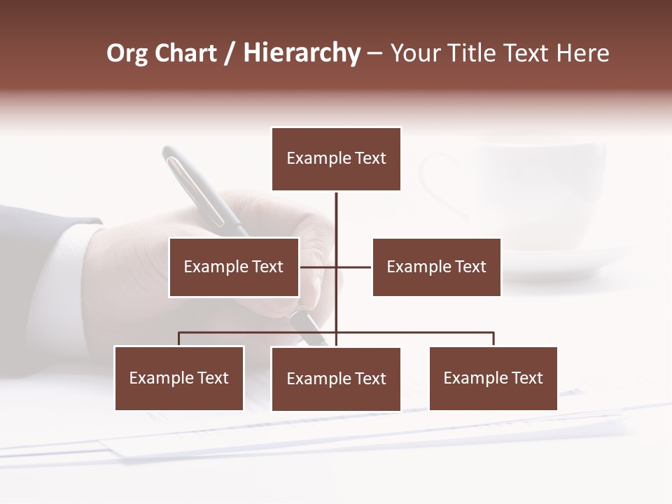 A Person Writing On A Piece Of Paper With A Pen PowerPoint Template