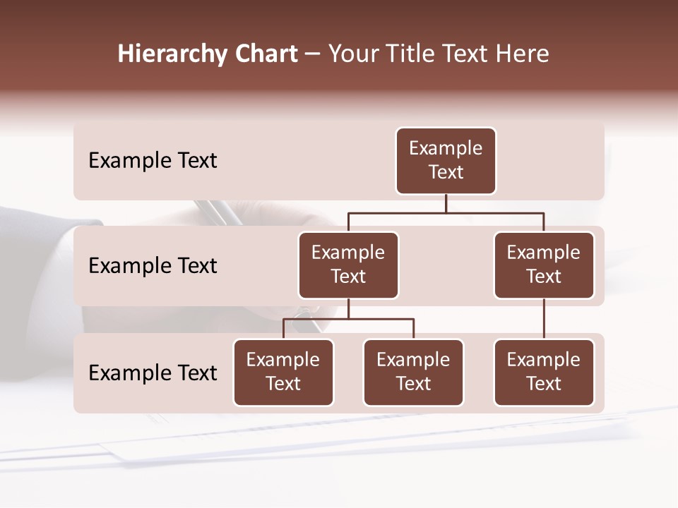A Person Writing On A Piece Of Paper With A Pen PowerPoint Template