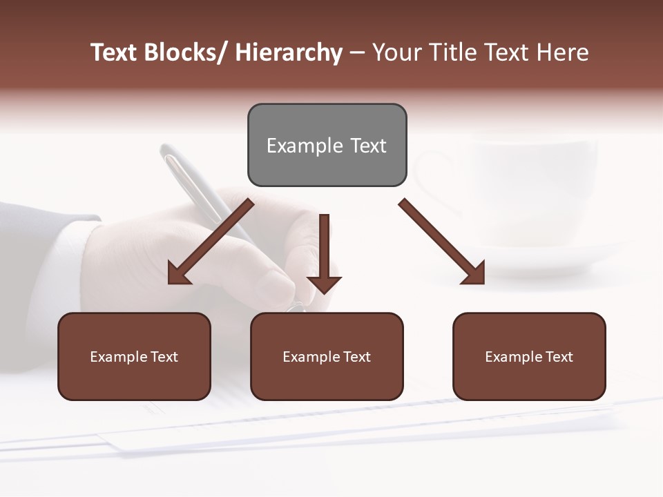 A Person Writing On A Piece Of Paper With A Pen PowerPoint Template