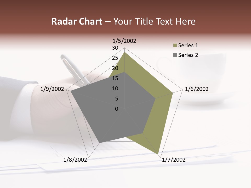 A Person Writing On A Piece Of Paper With A Pen PowerPoint Template