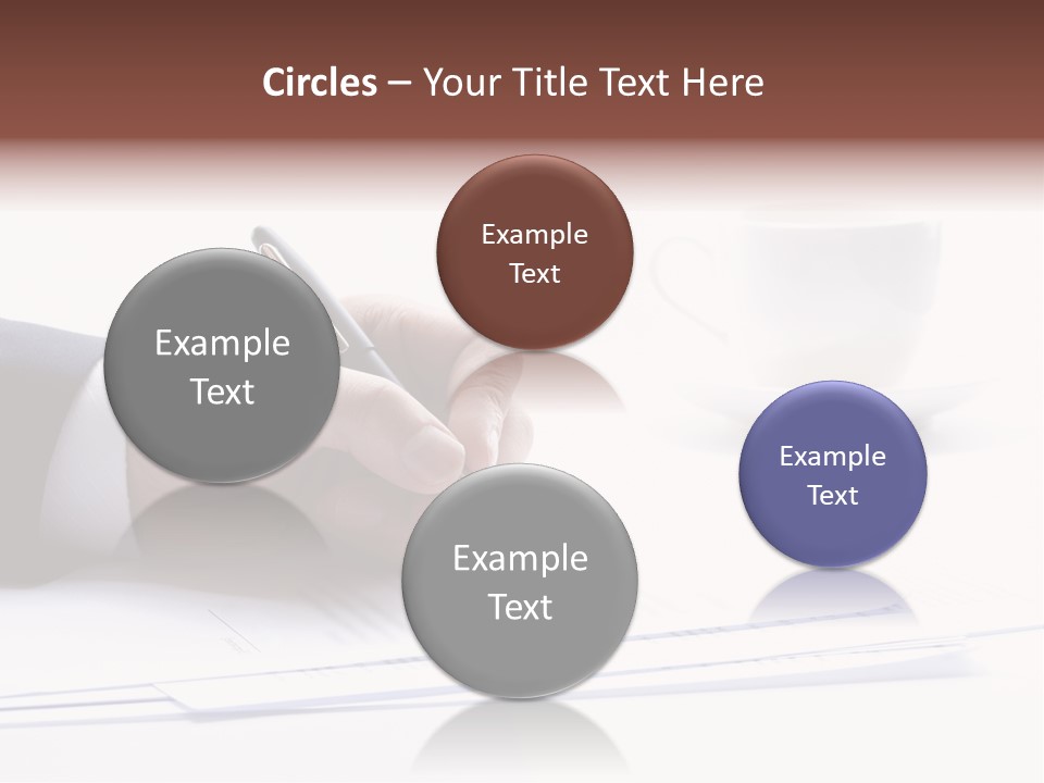 A Person Writing On A Piece Of Paper With A Pen PowerPoint Template