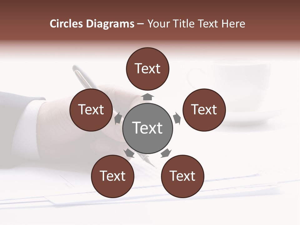 A Person Writing On A Piece Of Paper With A Pen PowerPoint Template