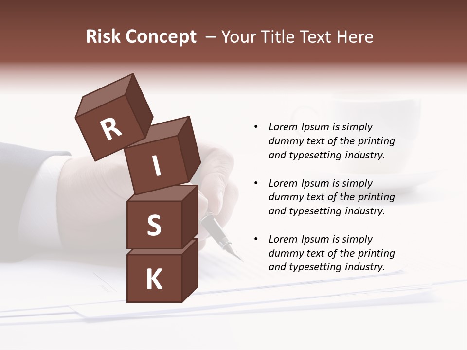 A Person Writing On A Piece Of Paper With A Pen PowerPoint Template