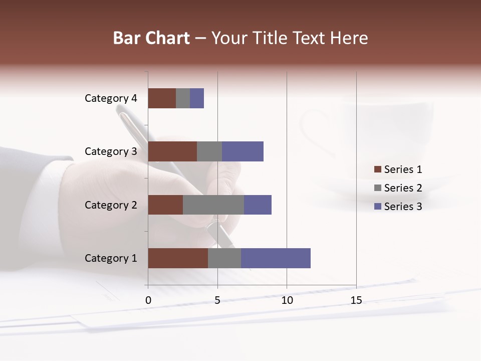 A Person Writing On A Piece Of Paper With A Pen PowerPoint Template