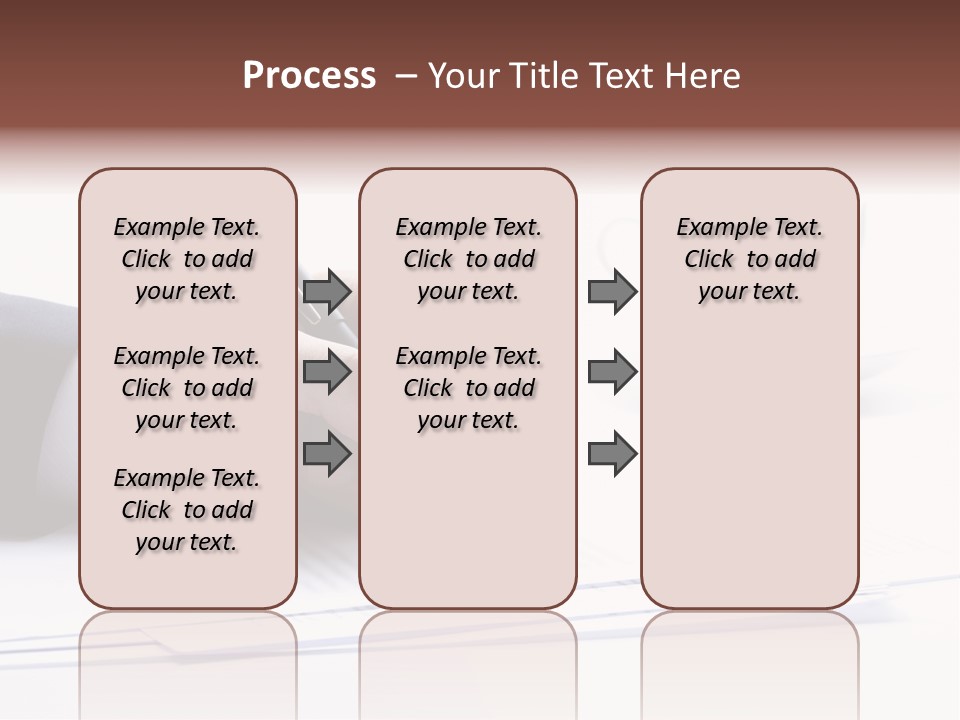 A Person Writing On A Piece Of Paper With A Pen PowerPoint Template