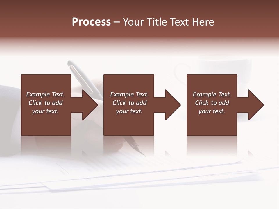 A Person Writing On A Piece Of Paper With A Pen PowerPoint Template