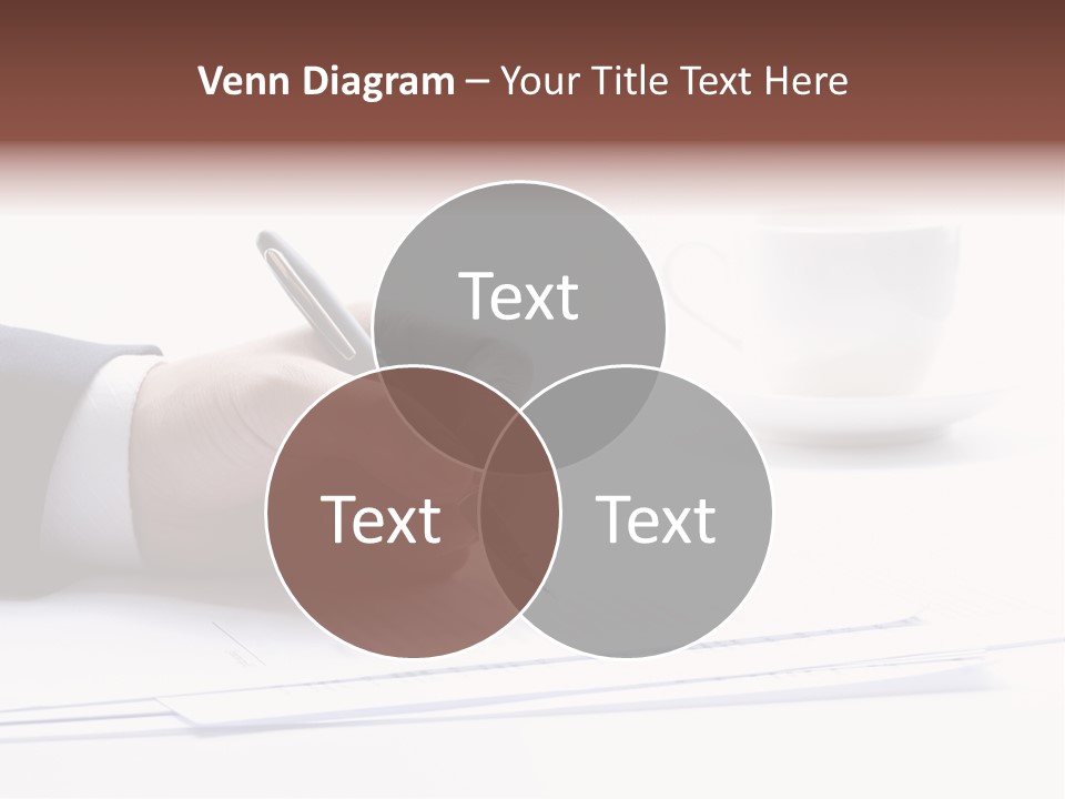 A Person Writing On A Piece Of Paper With A Pen PowerPoint Template