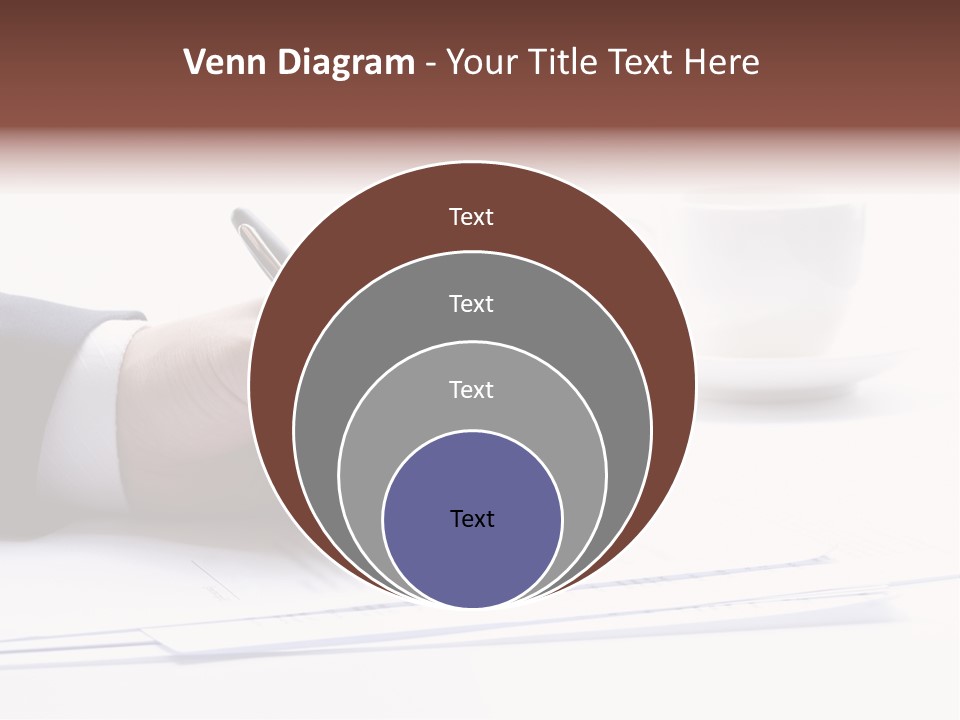 A Person Writing On A Piece Of Paper With A Pen PowerPoint Template
