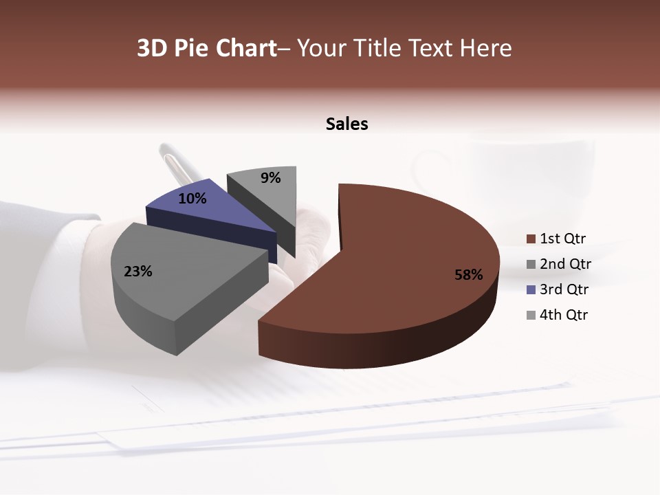 A Person Writing On A Piece Of Paper With A Pen PowerPoint Template