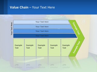 A Group Of Trash Cans Sitting Next To Each Other PowerPoint Template