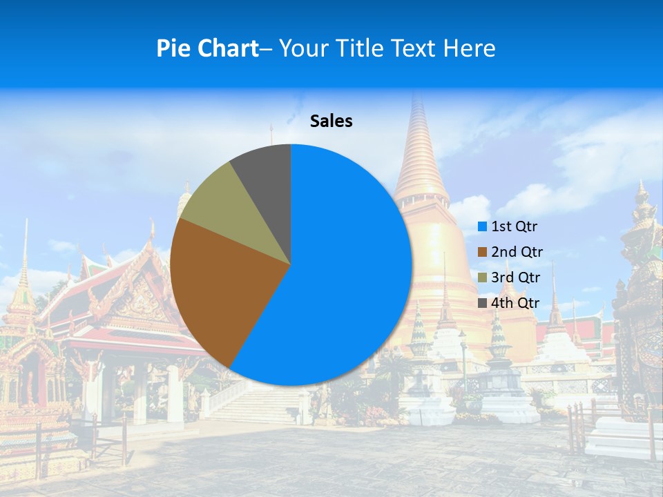 A Group Of Buildings With A Blue Sky In The Background PowerPoint Template