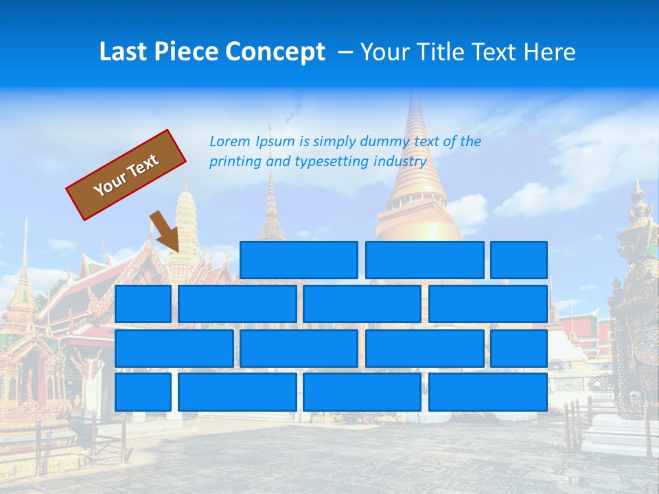 A Group Of Buildings With A Blue Sky In The Background PowerPoint Template