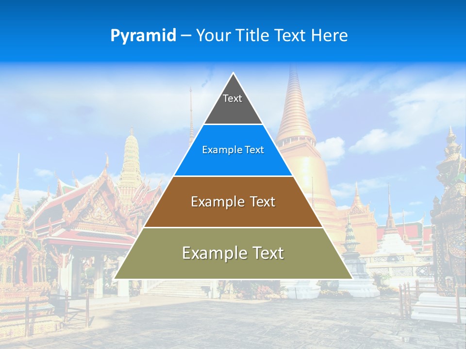 A Group Of Buildings With A Blue Sky In The Background PowerPoint Template