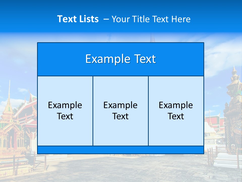 A Group Of Buildings With A Blue Sky In The Background PowerPoint Template