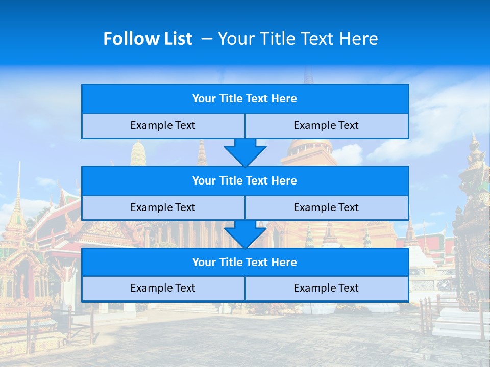 A Group Of Buildings With A Blue Sky In The Background PowerPoint Template