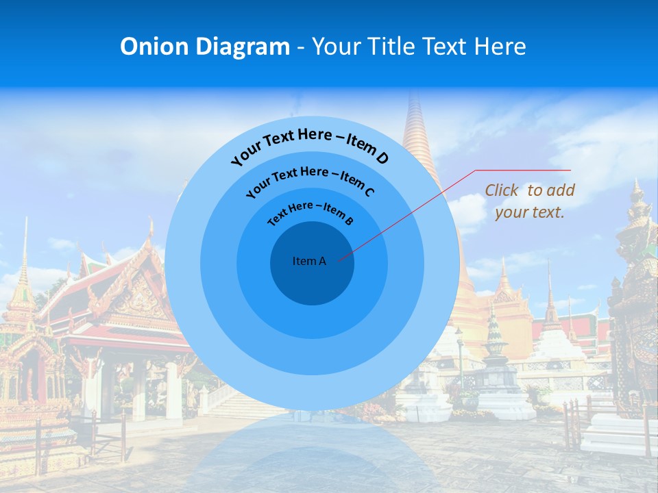 A Group Of Buildings With A Blue Sky In The Background PowerPoint Template