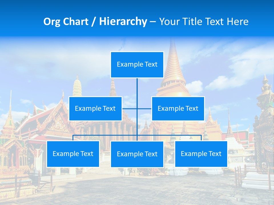 A Group Of Buildings With A Blue Sky In The Background PowerPoint Template