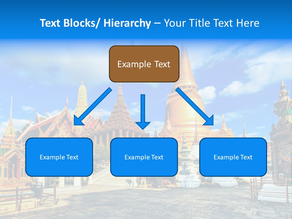 A Group Of Buildings With A Blue Sky In The Background PowerPoint Template