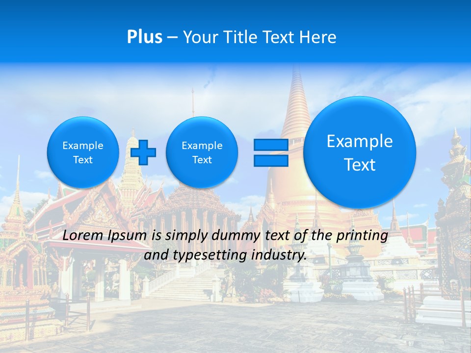 A Group Of Buildings With A Blue Sky In The Background PowerPoint Template