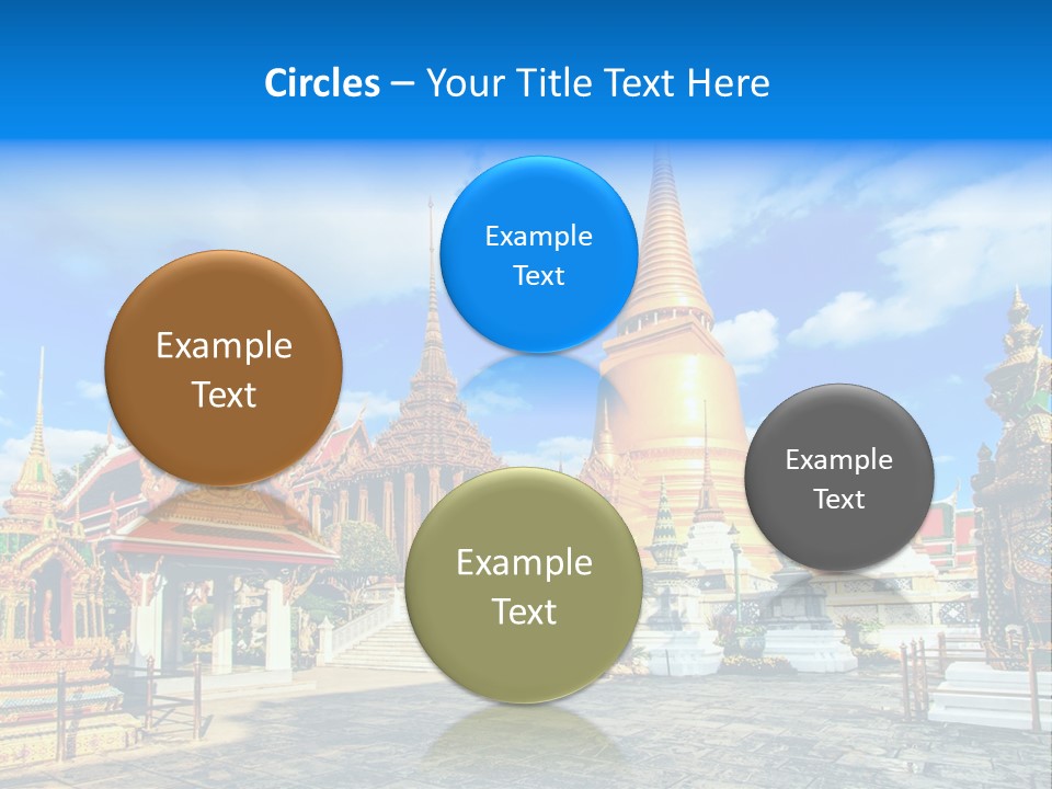 A Group Of Buildings With A Blue Sky In The Background PowerPoint Template