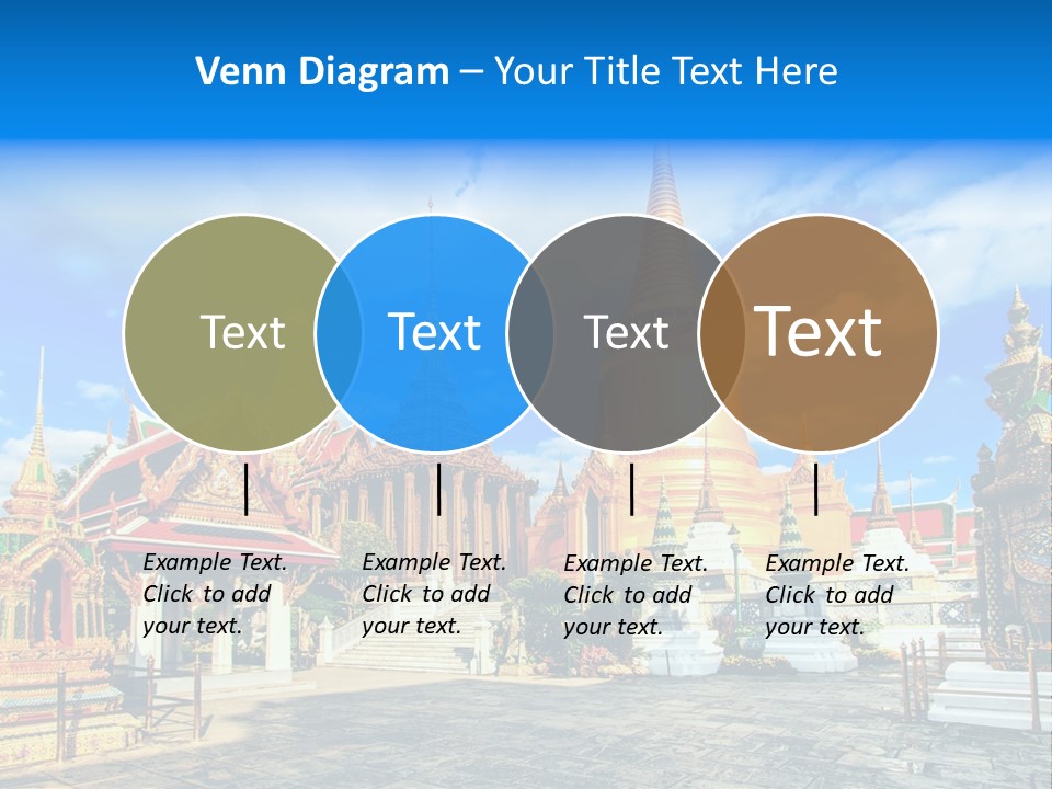 A Group Of Buildings With A Blue Sky In The Background PowerPoint Template