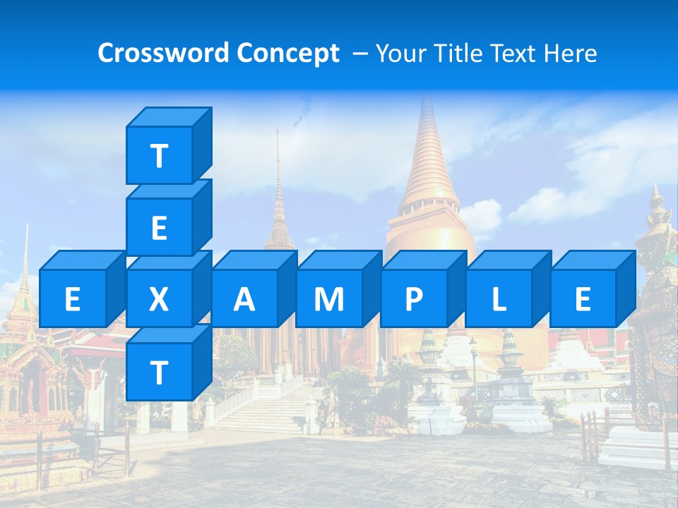 A Group Of Buildings With A Blue Sky In The Background PowerPoint Template