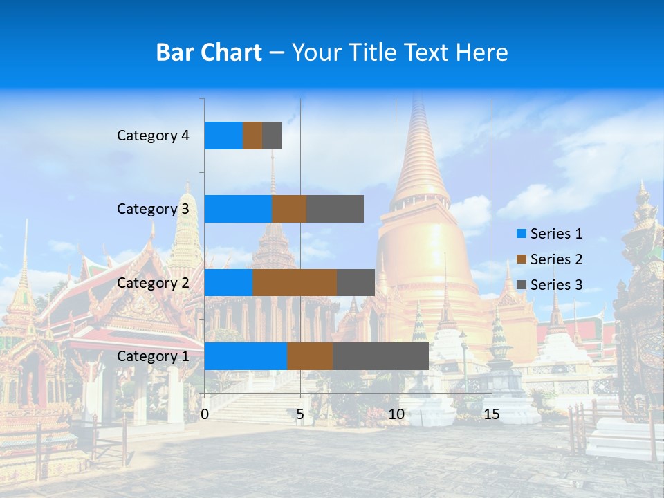 A Group Of Buildings With A Blue Sky In The Background PowerPoint Template