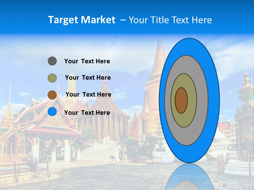 A Group Of Buildings With A Blue Sky In The Background PowerPoint Template