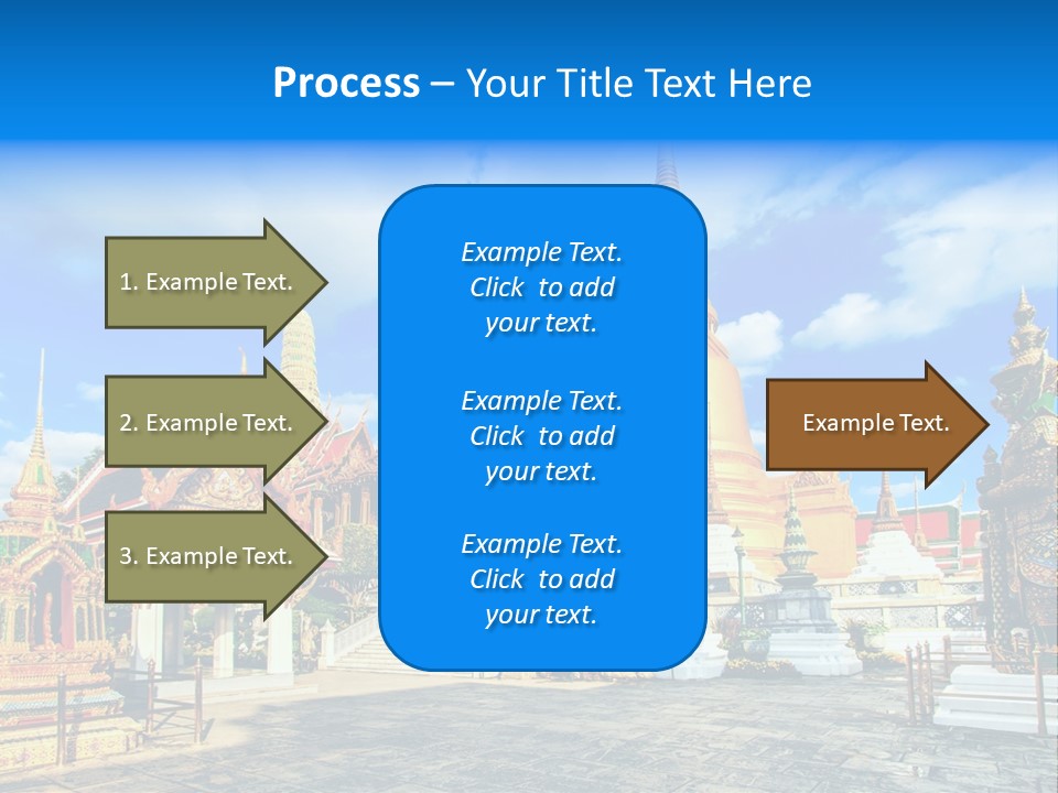 A Group Of Buildings With A Blue Sky In The Background PowerPoint Template