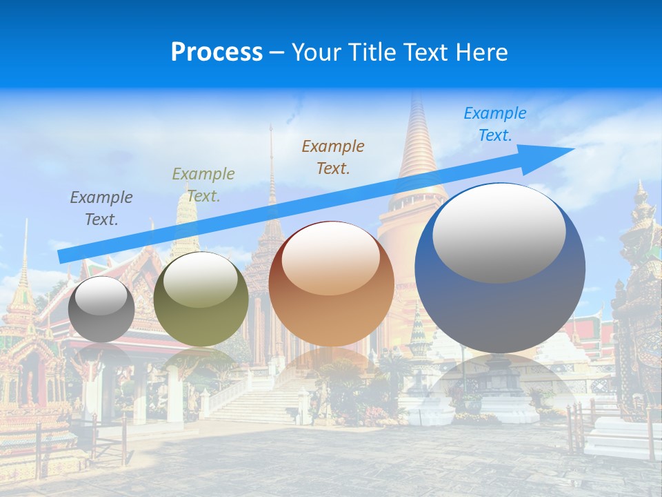 A Group Of Buildings With A Blue Sky In The Background PowerPoint Template