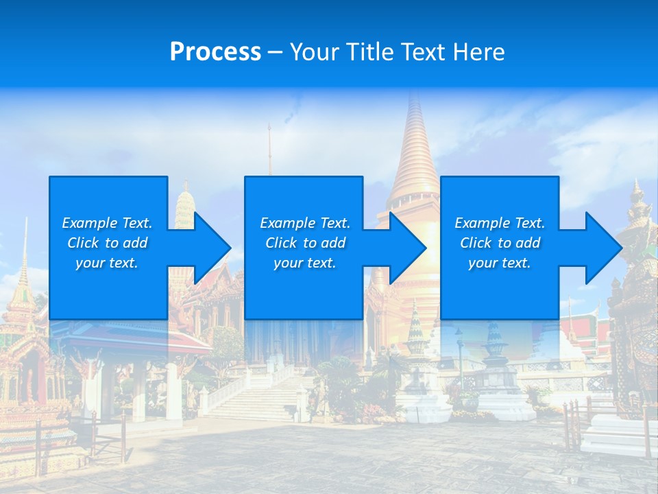 A Group Of Buildings With A Blue Sky In The Background PowerPoint Template