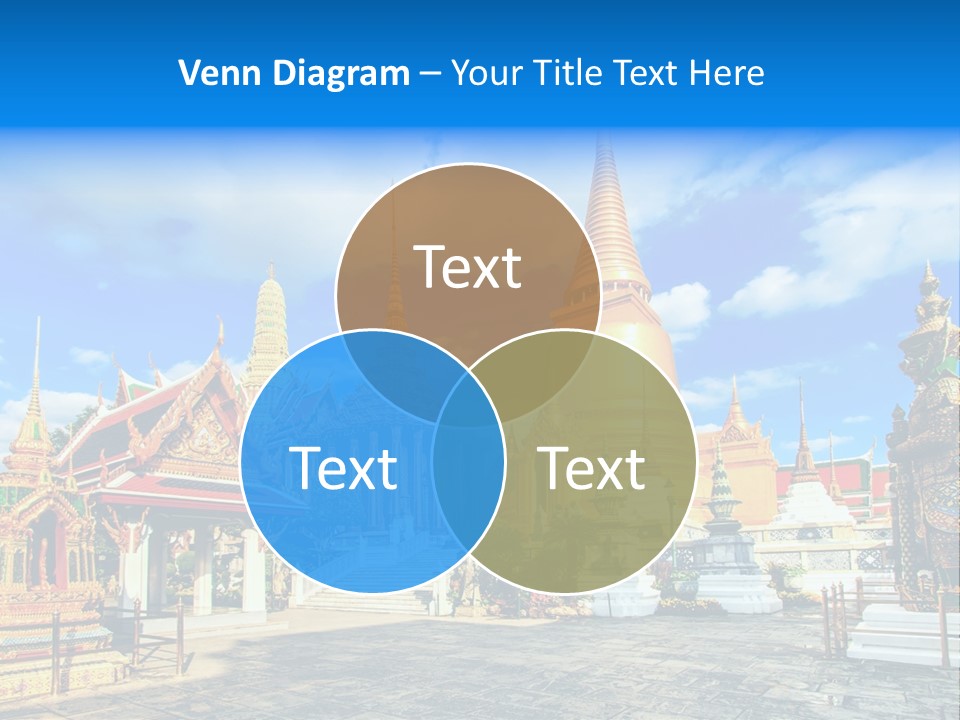 A Group Of Buildings With A Blue Sky In The Background PowerPoint Template