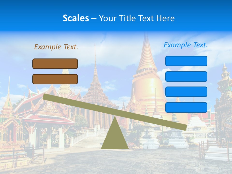 A Group Of Buildings With A Blue Sky In The Background PowerPoint Template