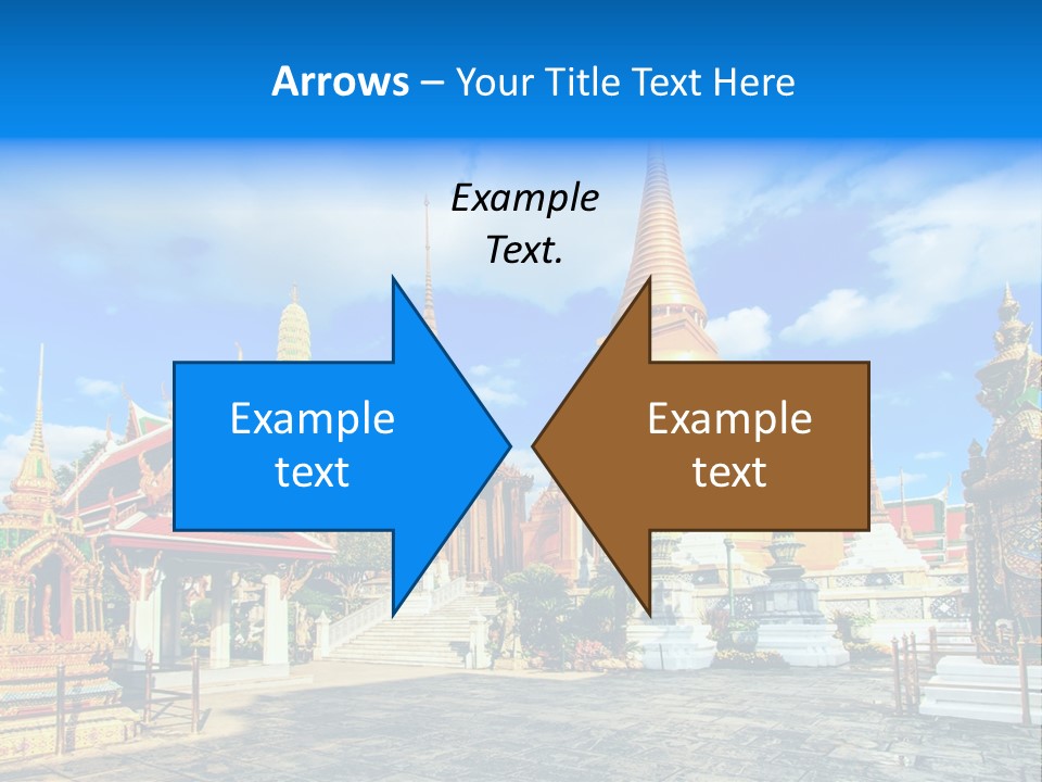 A Group Of Buildings With A Blue Sky In The Background PowerPoint Template